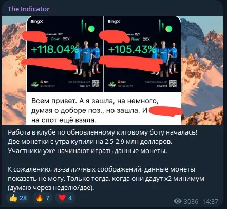 the indicator telegram