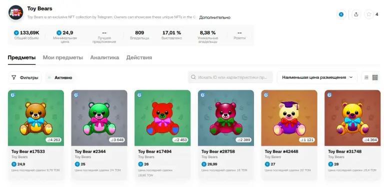 toy bear nft
