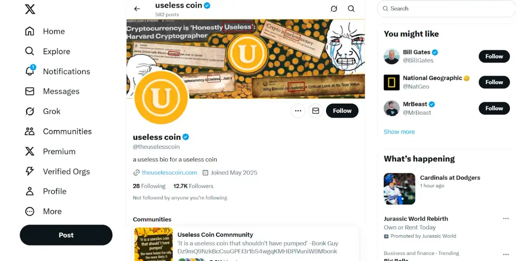 useless мемкоин