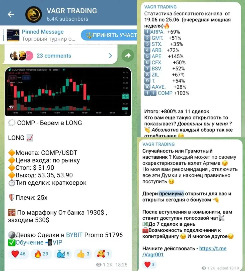 vagr trading телеграмм