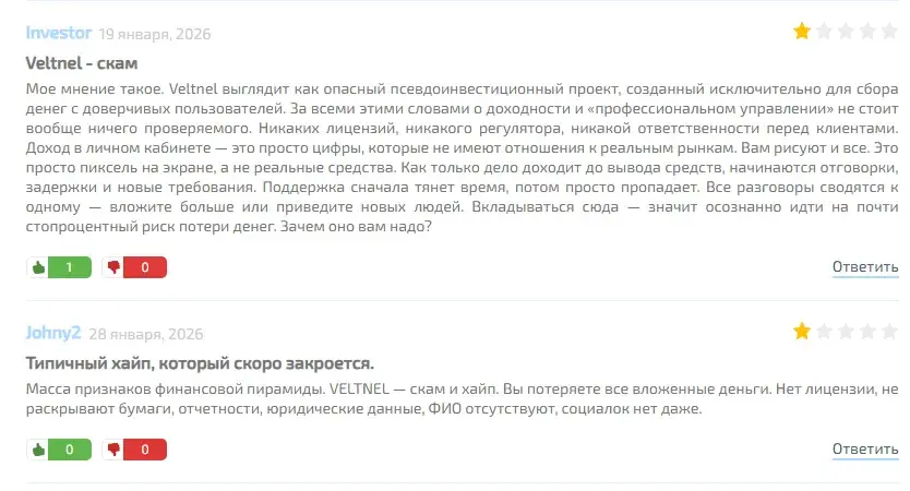 veltnel отзывы