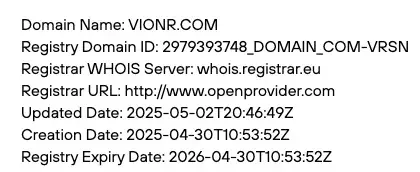 support vionr com