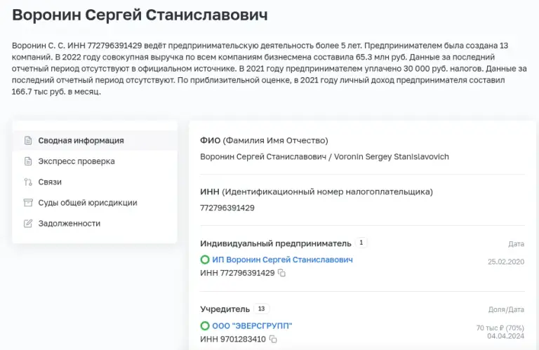 воронин сергей станиславович
