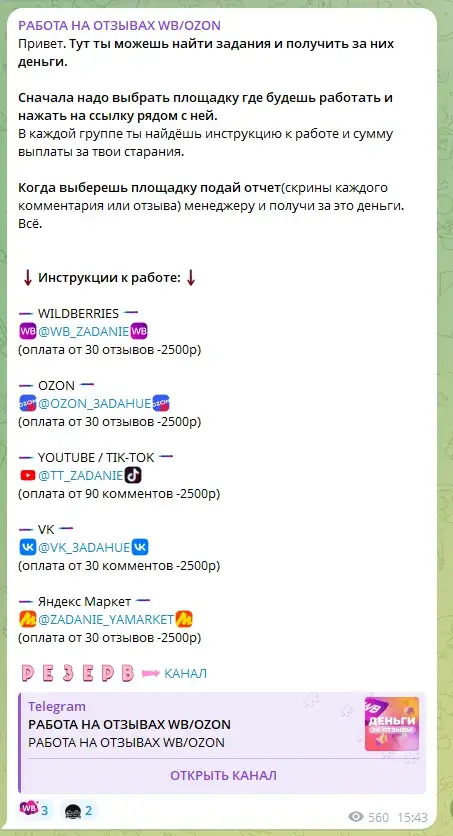 РАБОТА НА ОТЗЫВАХ WB OZON