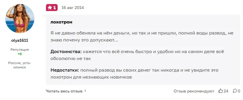 веб мани отзывы