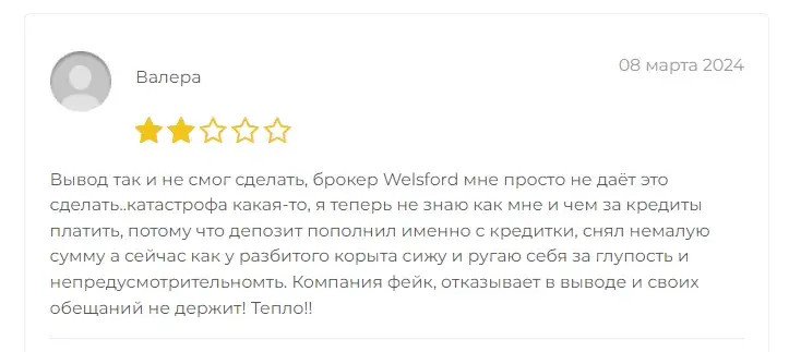 проект Welsfordfinancial