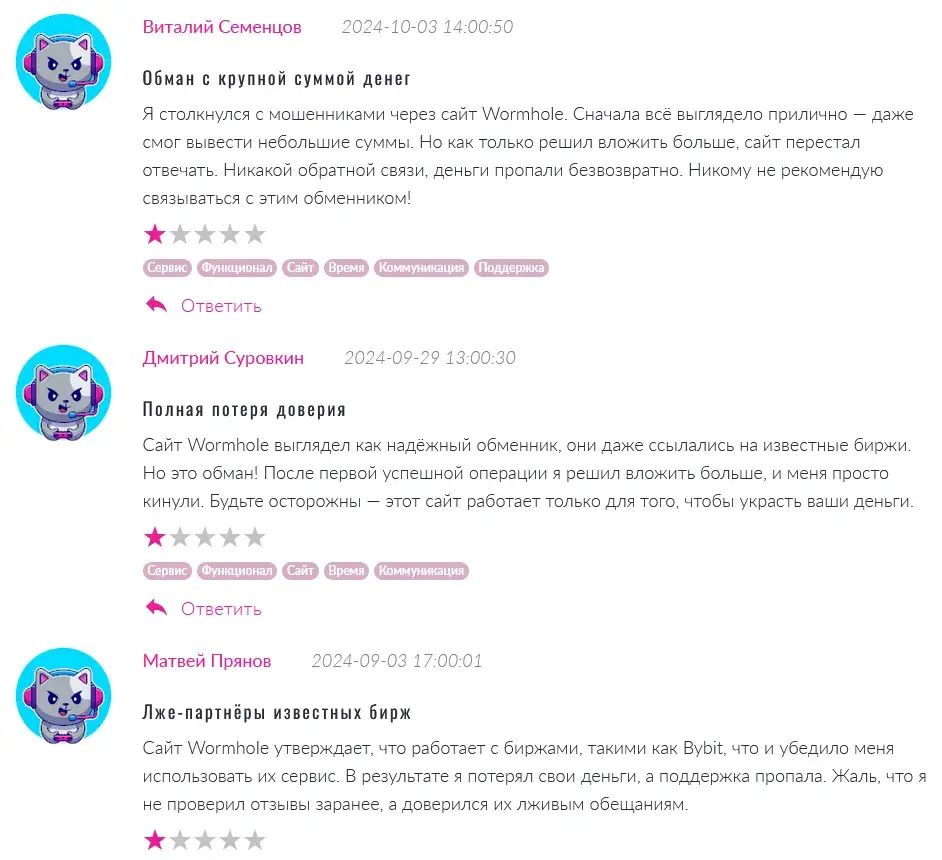 wormhole отзывы