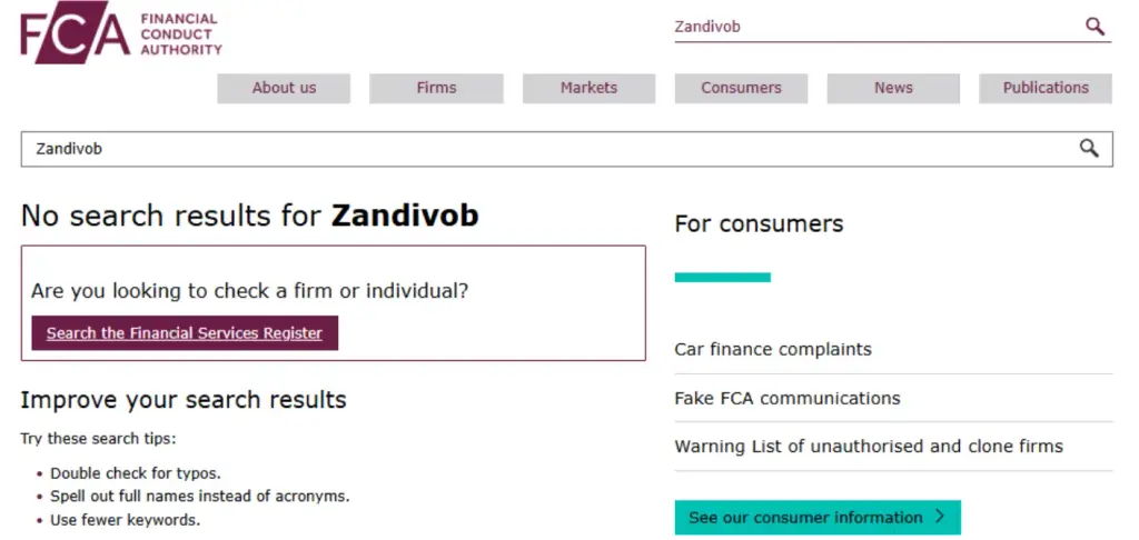 support zandivob pro