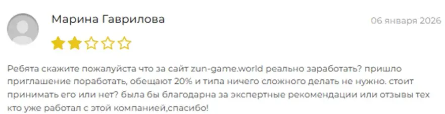 что это за сайт zun game world